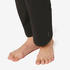 Women's Trackpant For Gym Cotton Rich 500- Black