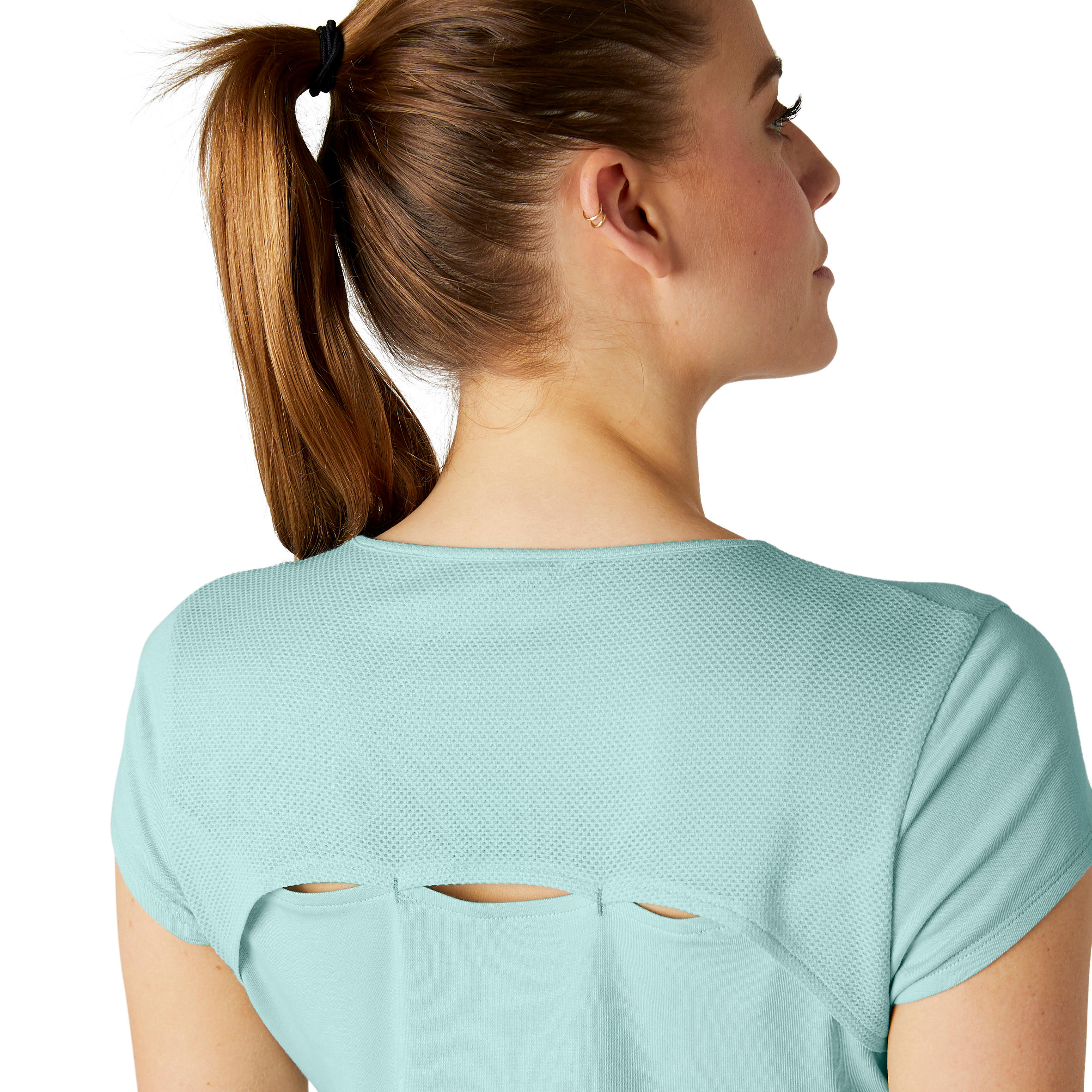 Women's Pilates & Gentle Gym T-Shirt 520 - Green 4/8