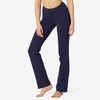 Women's Straight-Cut Fitness Leggings Fit+ 500 - Navy Blue