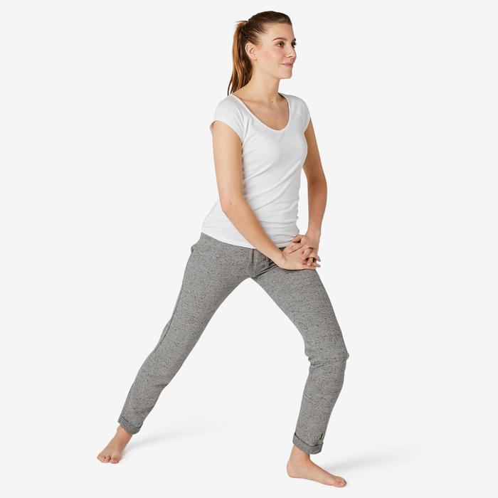 Nyamba Broek Voor Work Out Dames 500 Slim Fit Decathlon Nl