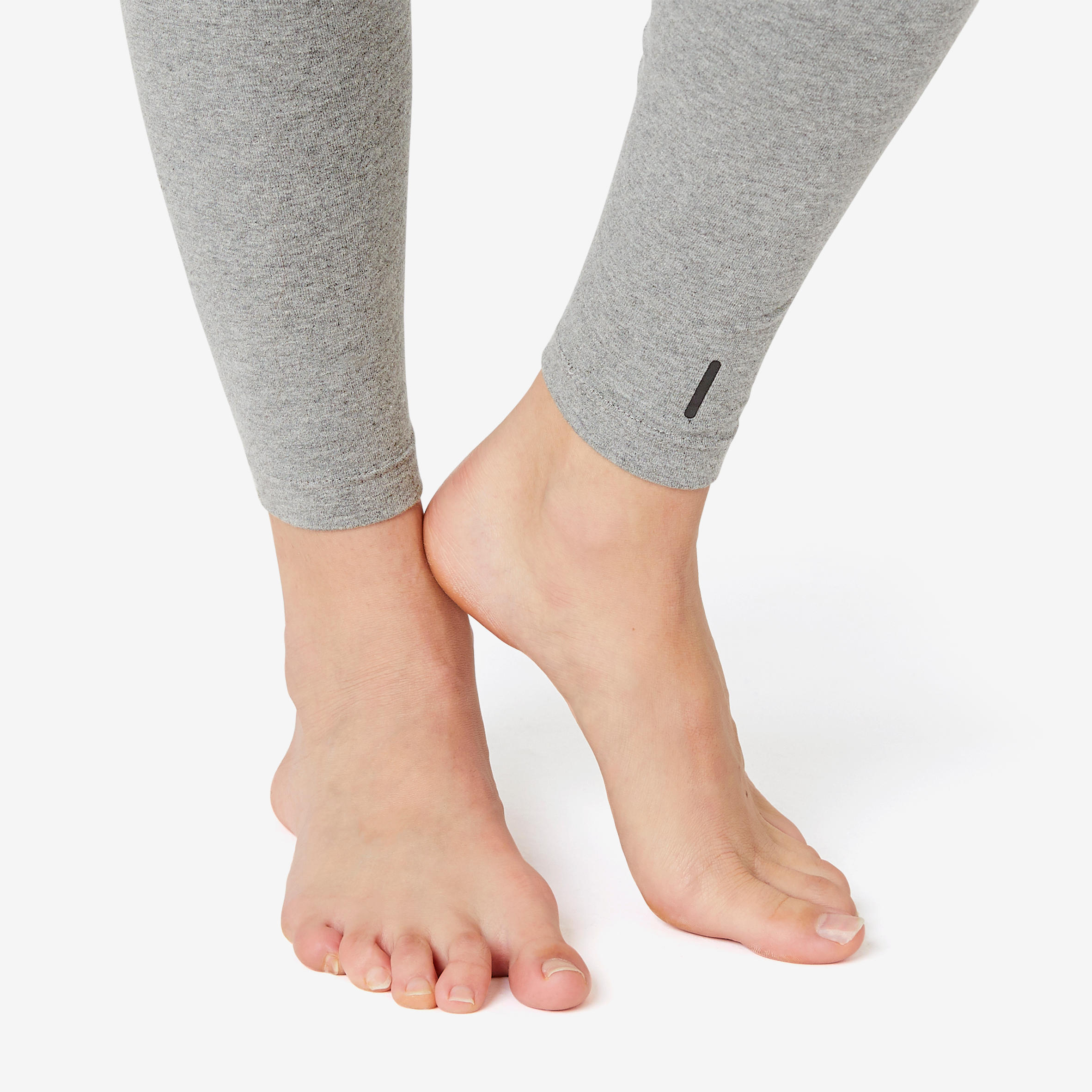 

Women's Gym Leggings Slim-Fit 500 - Grey -  By NYAMBA | Decathlon