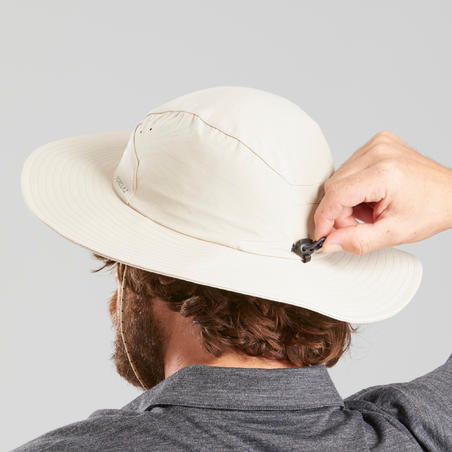 MEN’ SANTI-UV TREKKING HAT - MT500 - BEIGE 
