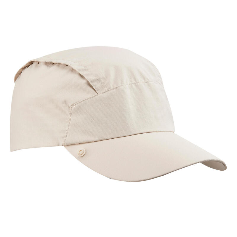 抗紫外線健行帽Trek 900（附可卸除的後頸防曬保護）－米色
