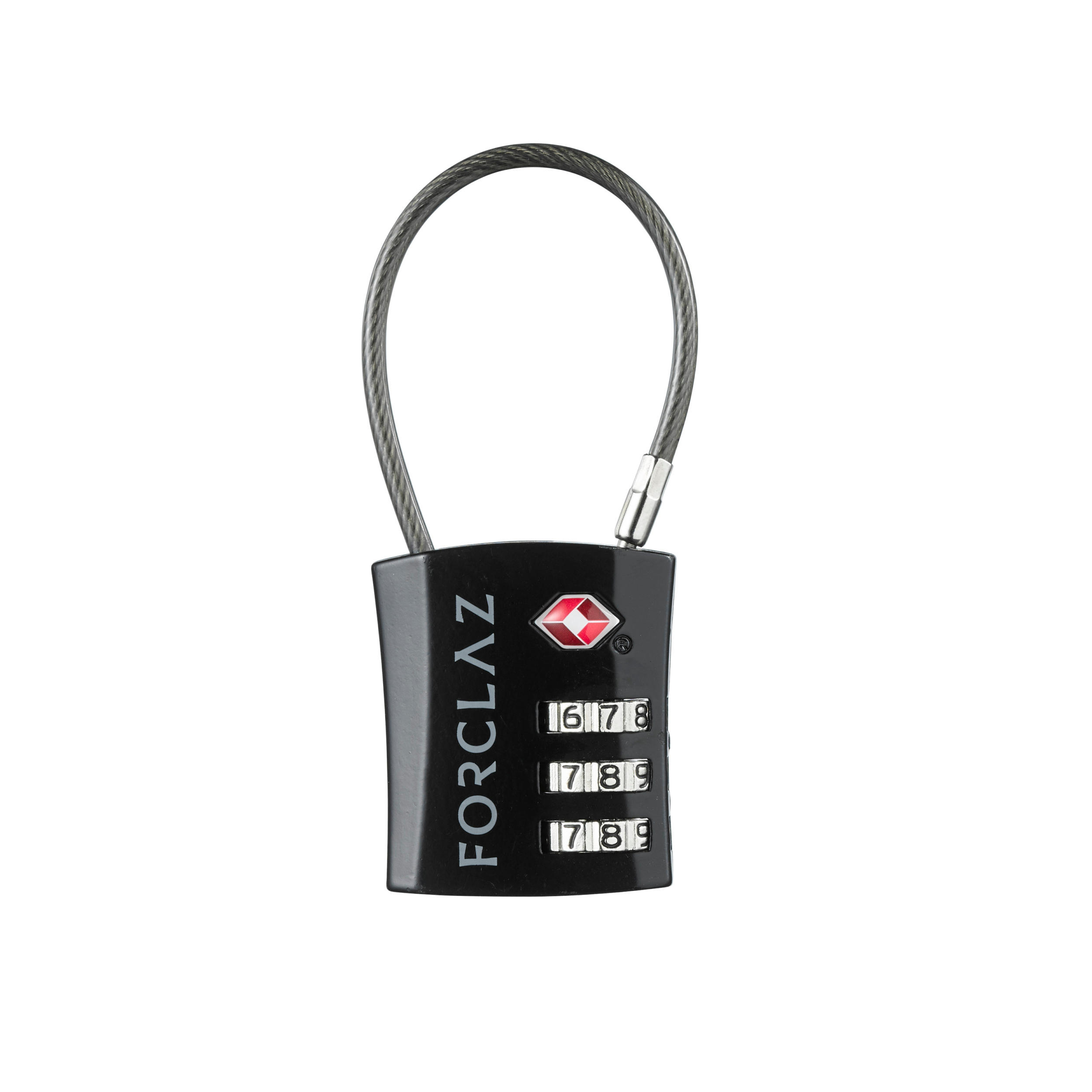 TSA Coded Travel Padlock Blue Decathlon