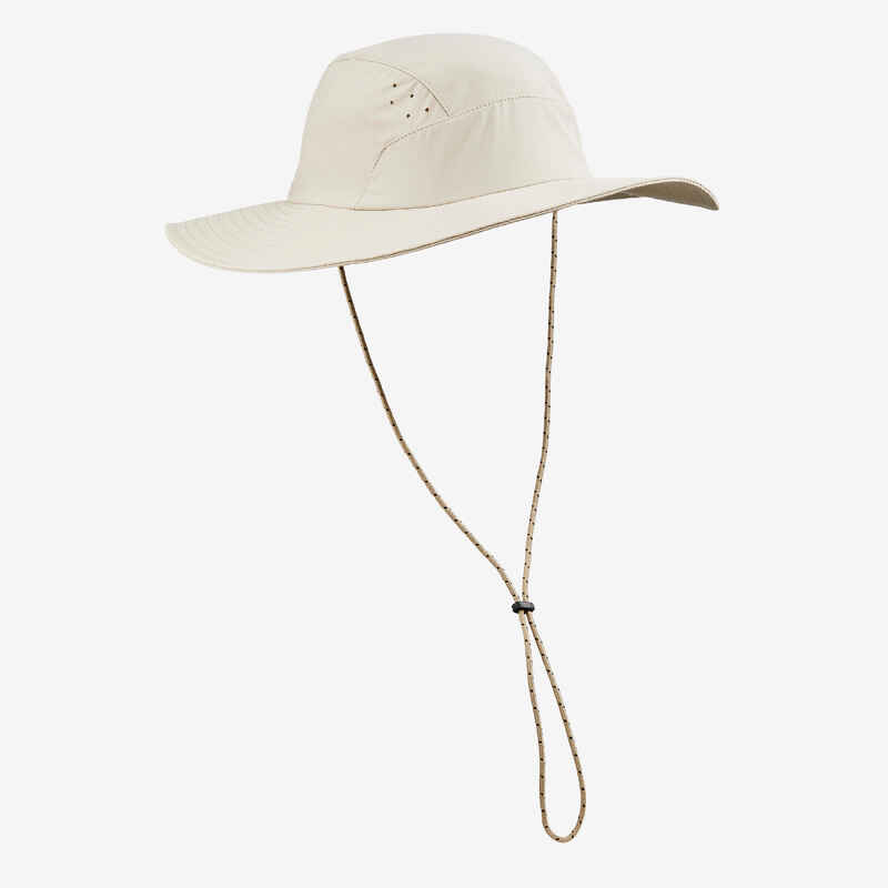 SOMBRERO DE TREKKING ANTI-UV MT500  HOMBRE BEIGE