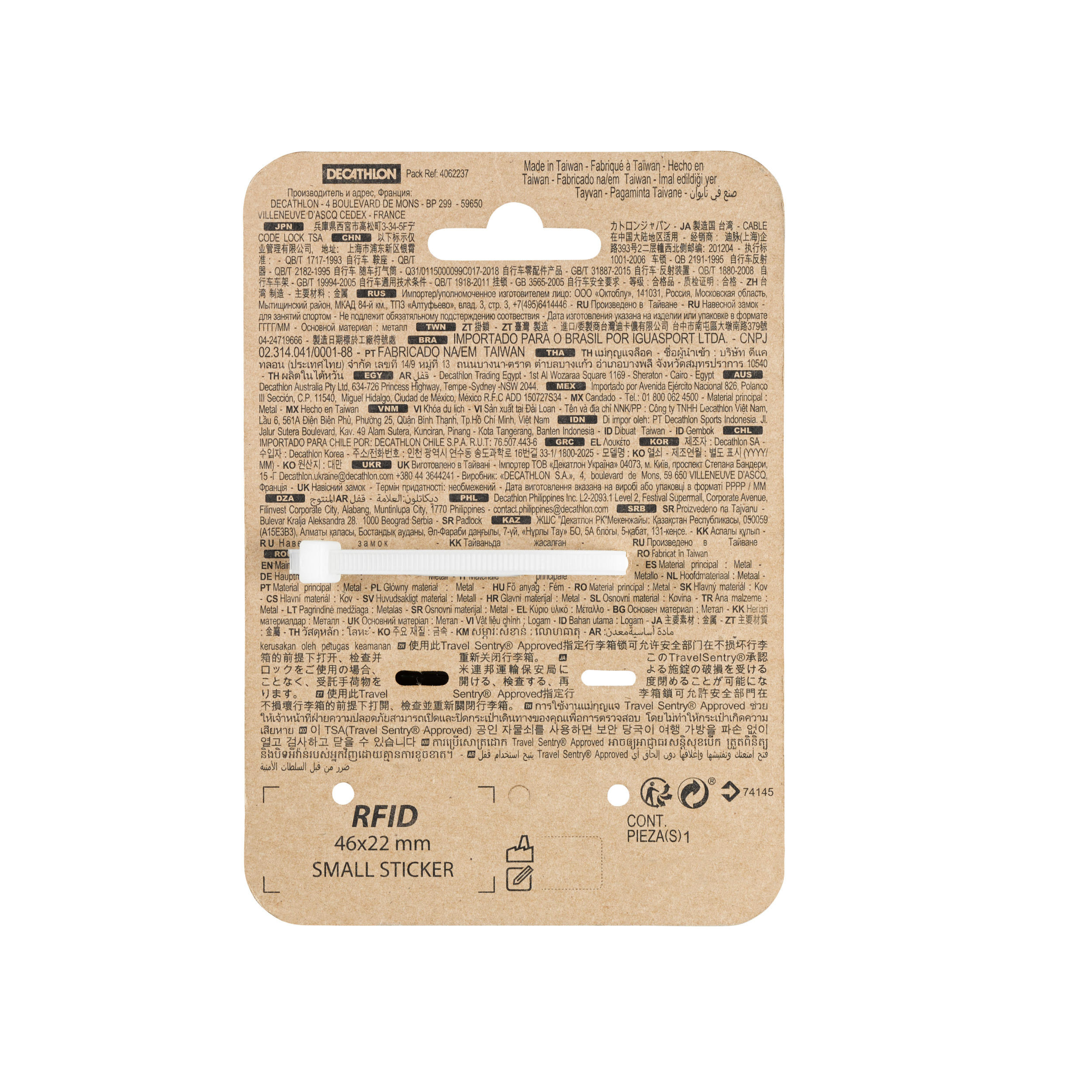 TSA-certified Combination Padlock - FORCLAZ