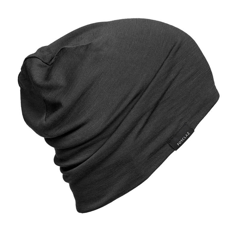 TREKKING MERINO WOOL KNIT CAP - MT500 - BLACK 