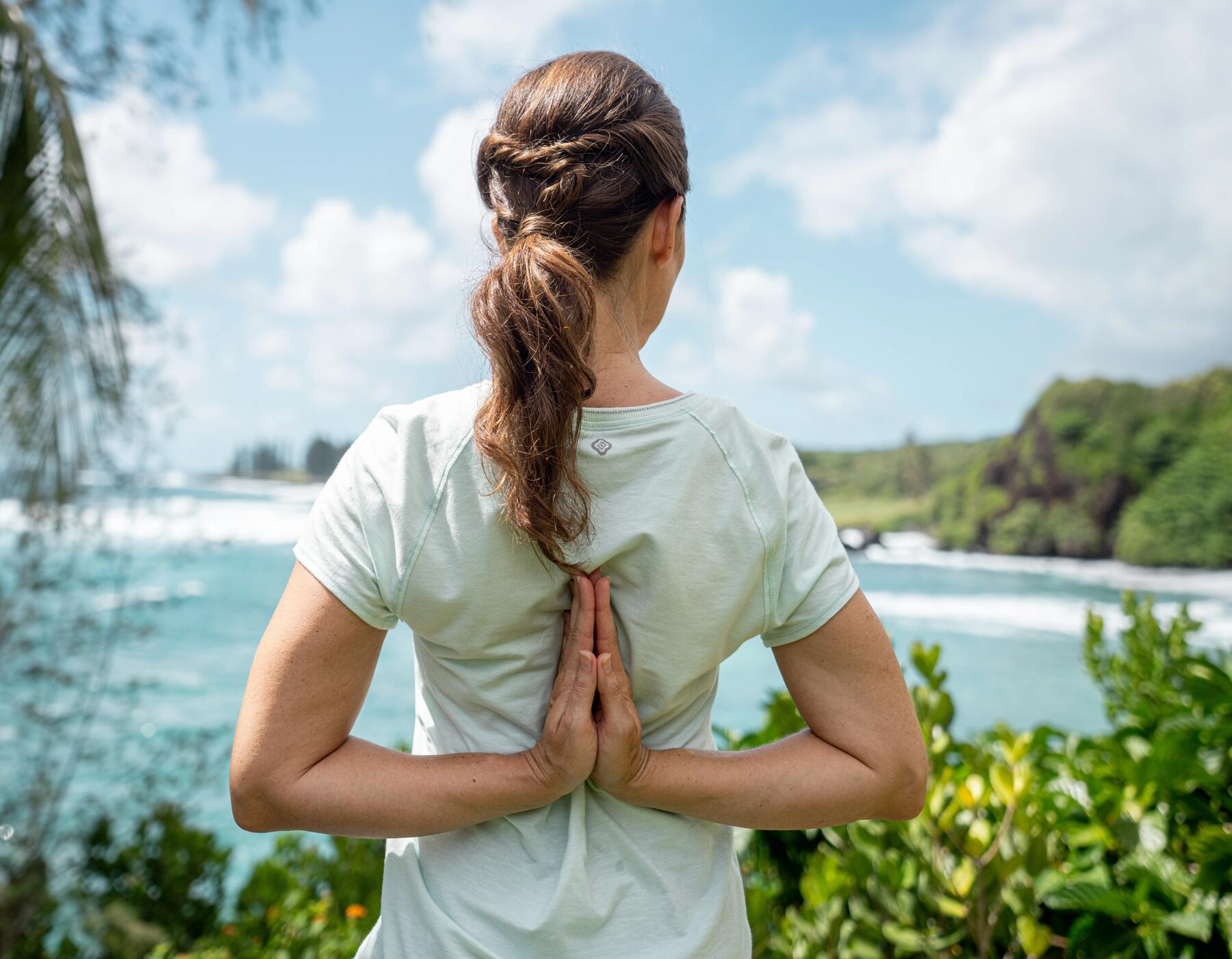 t-shirt de yoga