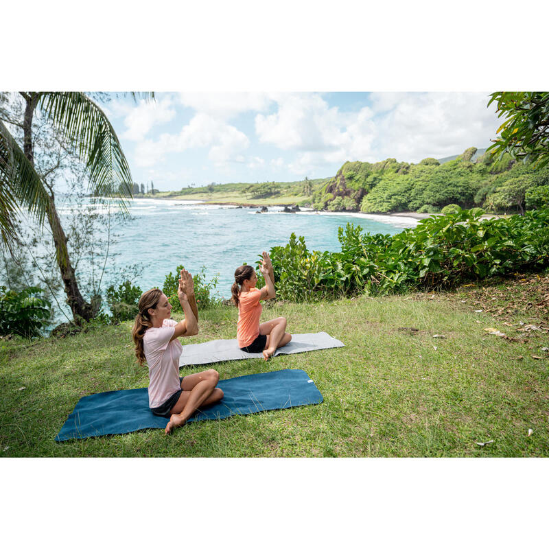 Kaymaz Yoga Matı Havlusu - Lacivert - 183cm X 61cm X 1mm