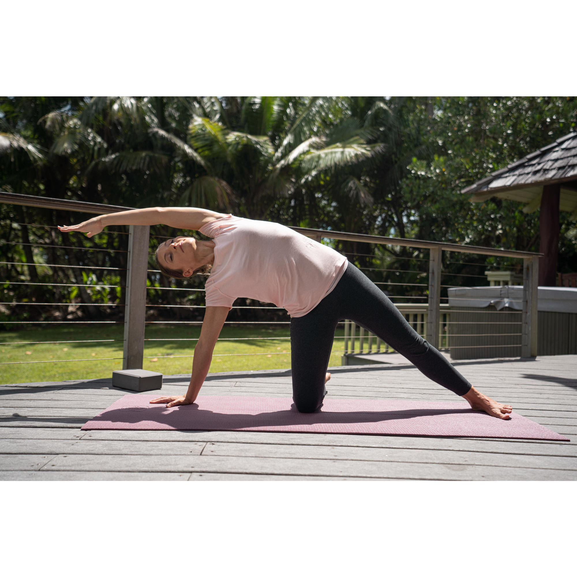 КОВРИК ДЛЯ МЯГКОЙ ЙОГИ 8 ММ БОРДОВЫЙ CONFORT KIMJALY