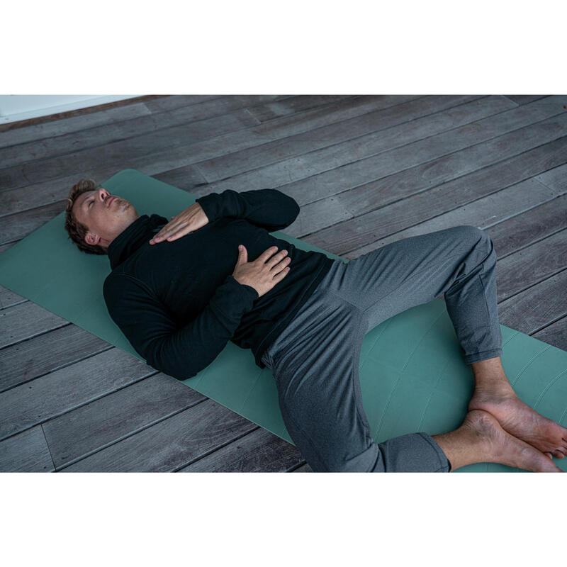 Jogger pantalón chándal recto confort de Yoga hombre Kimjaly gris ecofriendly