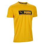 Puma T-shirt heren geel/print