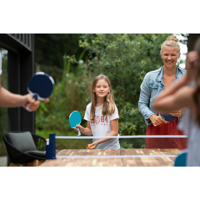 POTEAUX FILET DE PING PONG RÉGLABLE ROLLNET BLEU/BLANC