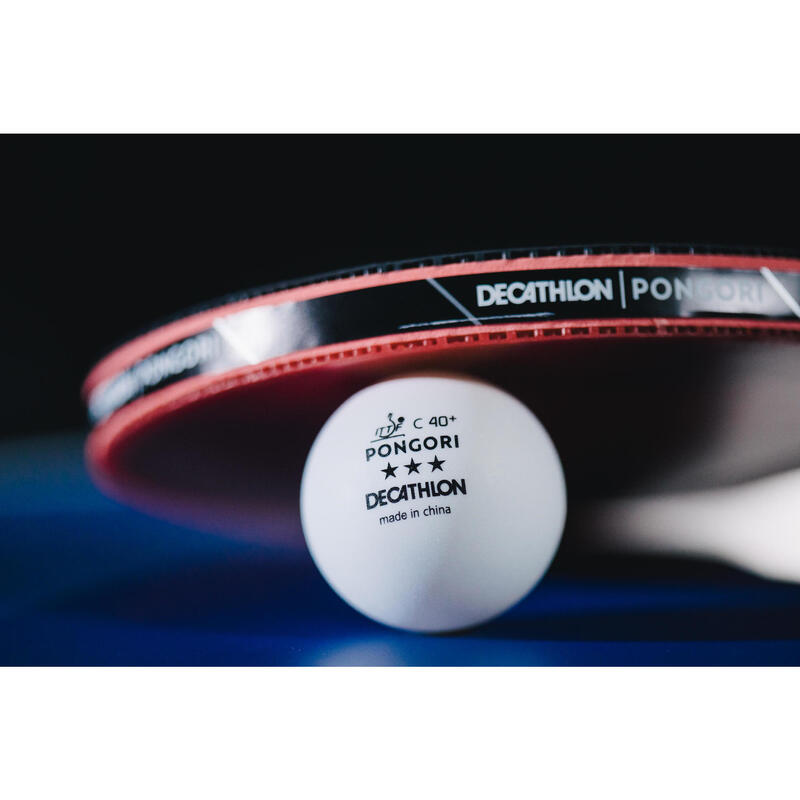 Table Tennis Balls TTB 900C 40+ 3* x 4 - White