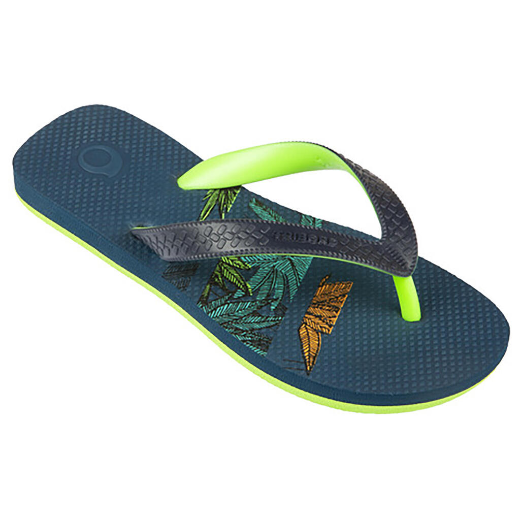 Boys' flip-flops 500 - palm