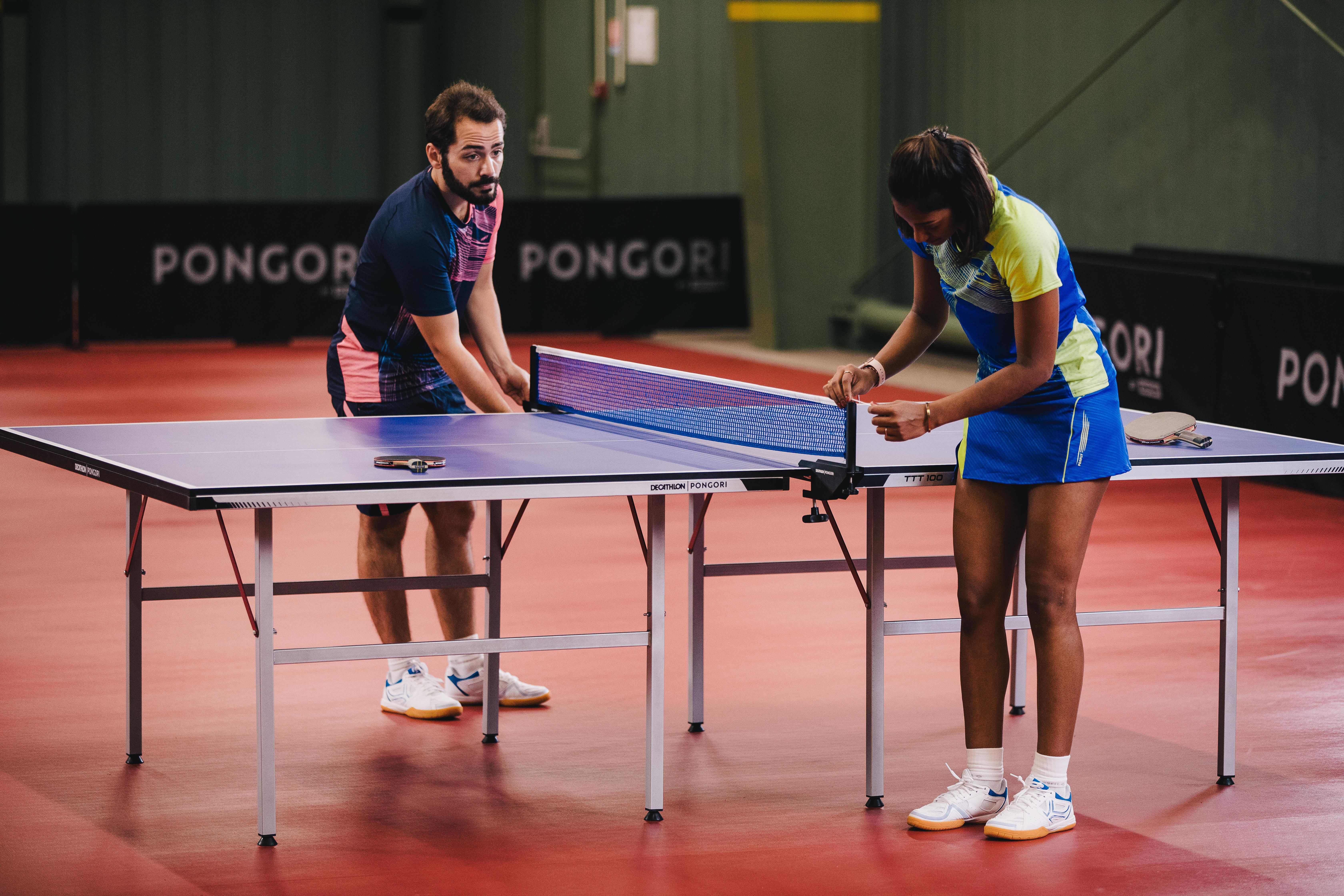 Table de tennis de table - TTT 100 bleu - PONGORI