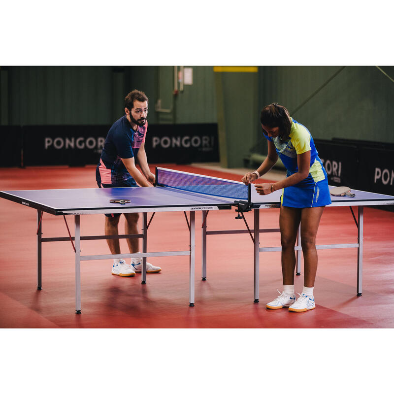 Tafeltennistafel / pingpongtafel indoor TTT 100 blauw