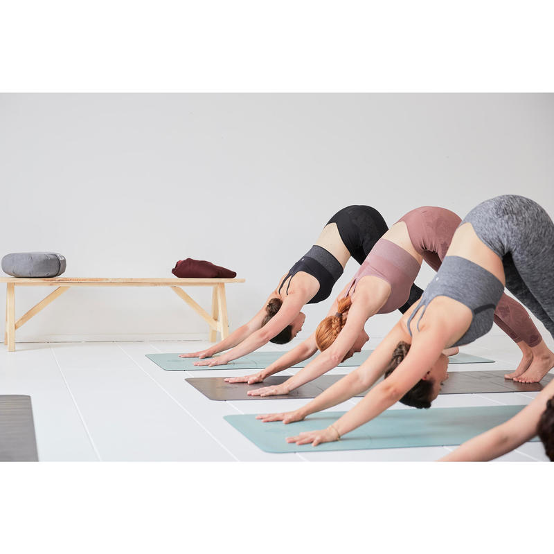Dynamic Yoga Mat Grip 3mm Green Domyos By Decathlon