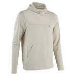 Kalenji HARDLOOPSWEATER MET CAPUCHON VOOR HEREN RUN DRY+ beige