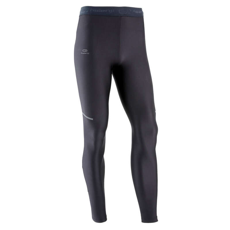 REGULAR MAN JOG WARM/MILD WTHR CLOTHES Clothing - RUN DRY+ M TIGHTS BLACK KALENJI - Bottoms