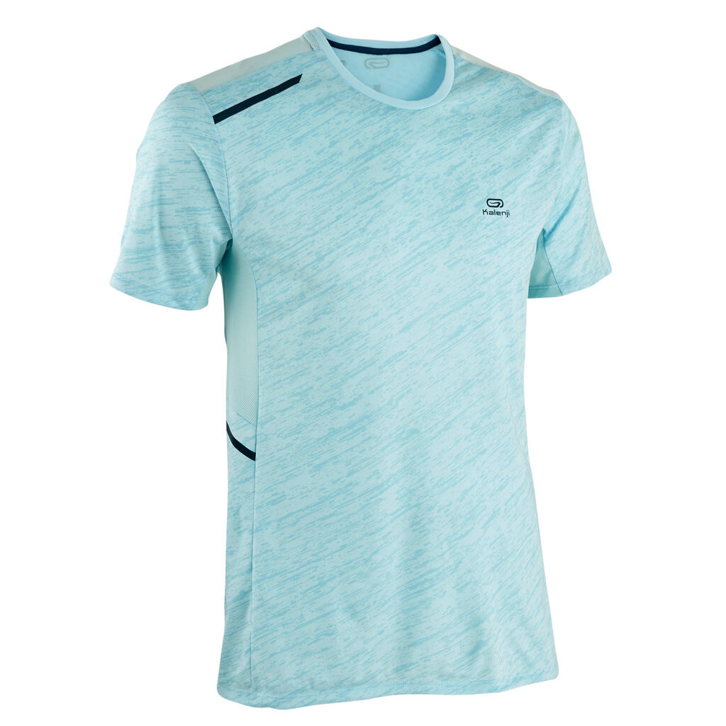 Laufshirt kurzarm Herren atmungsaktiv - Run 500 Dry+ blau