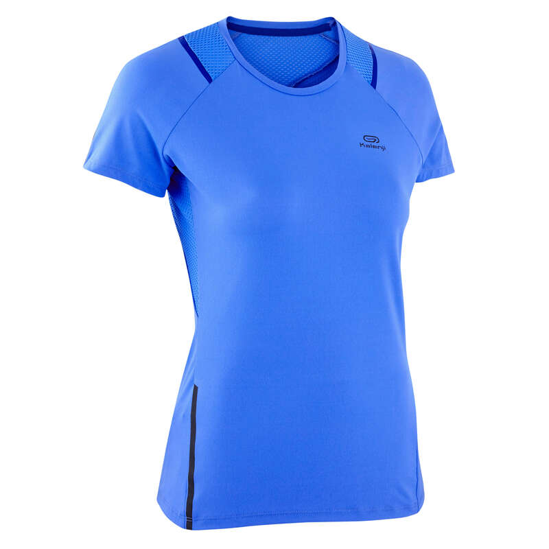 REGULAR WOMAN JOG WARM/MILD WHTR CLOTHES Clothing Accessories - RUN DRY + WOMEN'S T-SHIRT KALENJI - Clothing Accessories