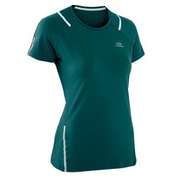 T-SHIRT JOGGING FEMME RUN DRY+ TURQUOISE