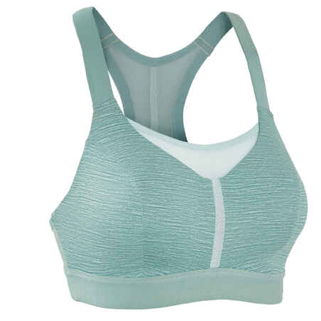 COMFORT RUNNING BRA - FLECKED KHAKI