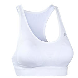 CLASSIC RUNNING PADDED CROP TOP - WHITE