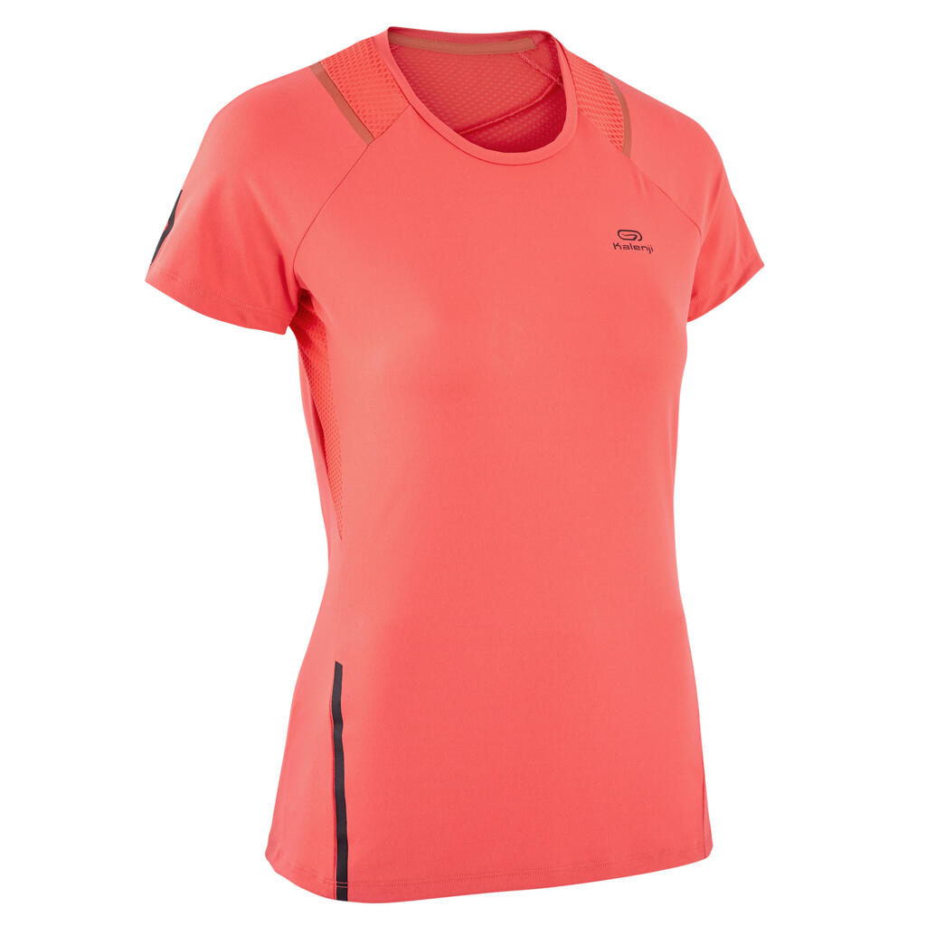 Run Dry+ Women's Running T-Shirt - Pink/Orange