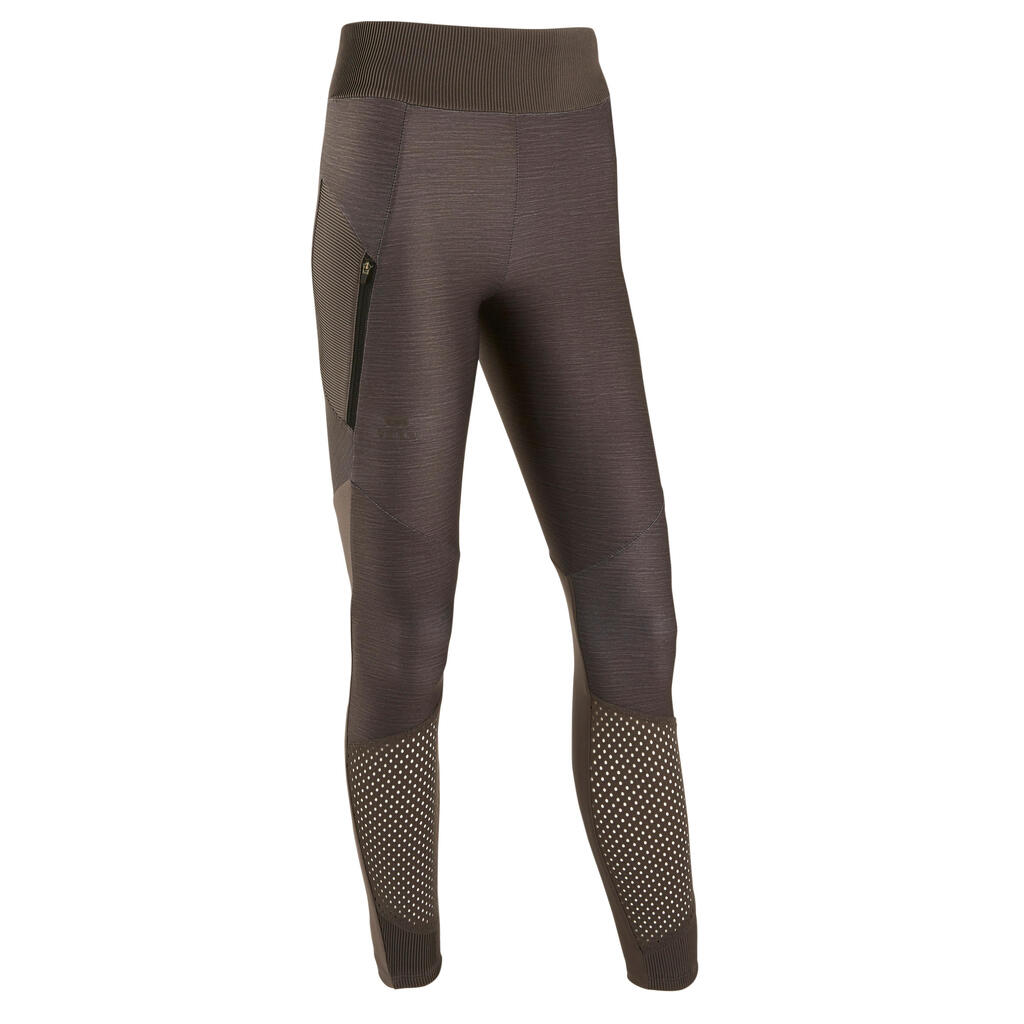 Legging long running respirant femme - Dry+ Feel gris