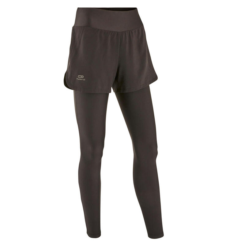 Run Dry+ 2-in-1 running Shorts/Tights - Black