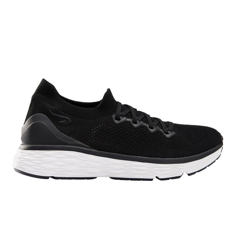 Run Confort Knit Running Shoes - Black - Decathlon