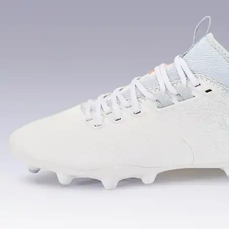Adult Mixed Ground Football Boots Agility 900 Mesh MiD - White