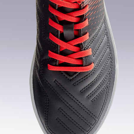 Hard Ground Football Boots Agility 100 Turf TF - Black/Red