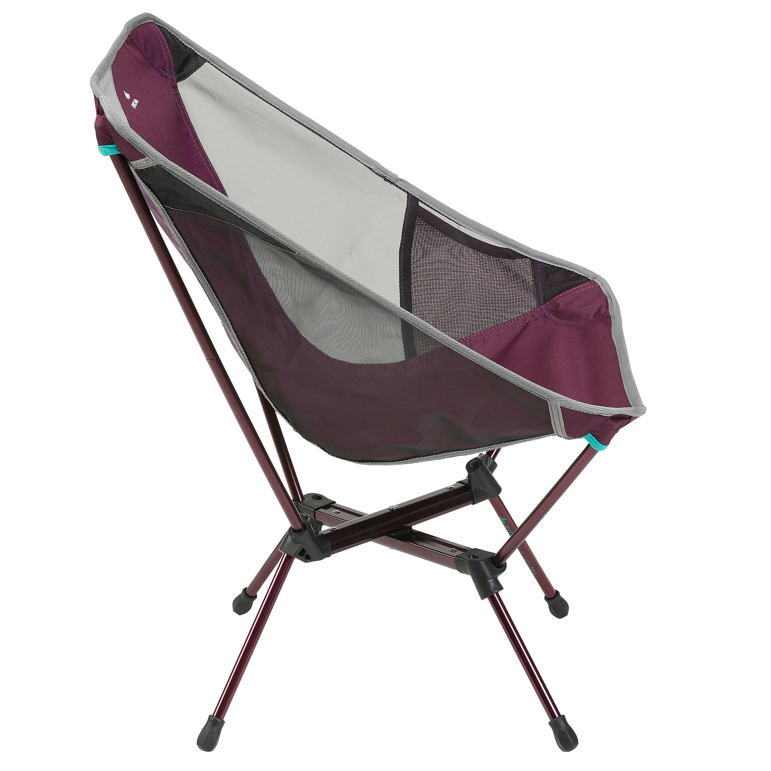 LOW FOLDING CAMPING CHAIR MH500 PLUM QUECHUA Decathlon