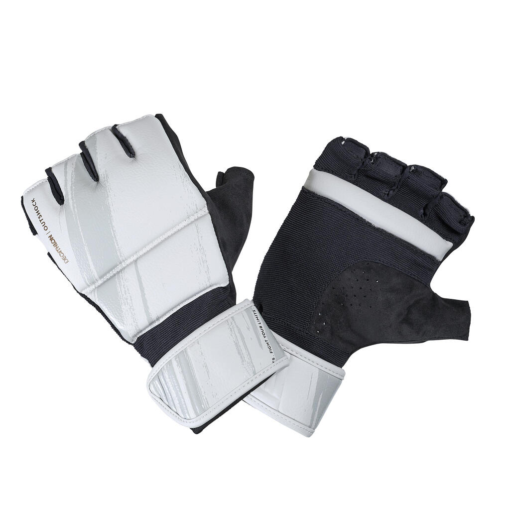 Guantes cortos de cardioboxing CRD 100 grises