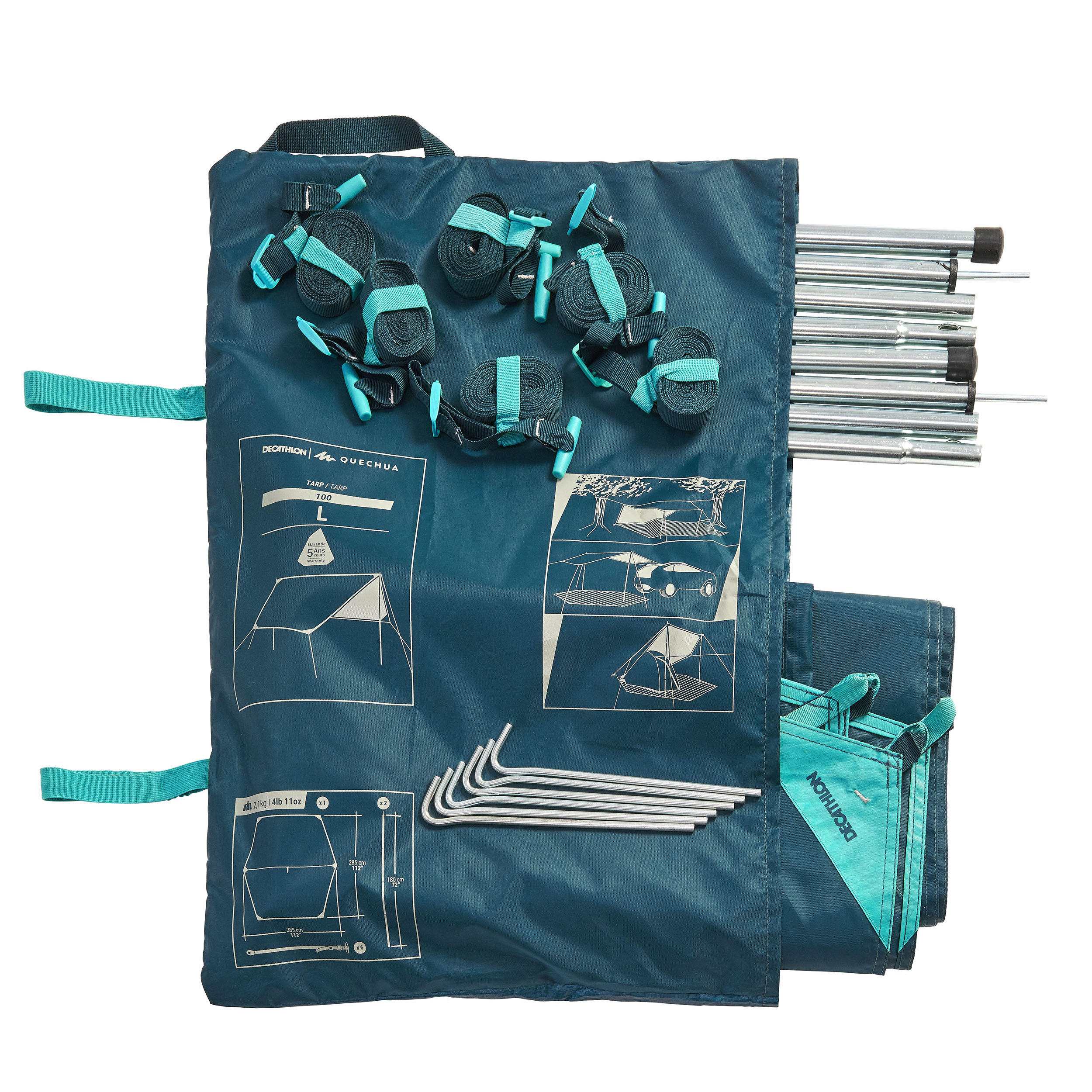 НАВЕС ДЛЯ КЕМПИНГА МНОГОФУНКЦИОНАЛЬНЫЙ - Decathlon