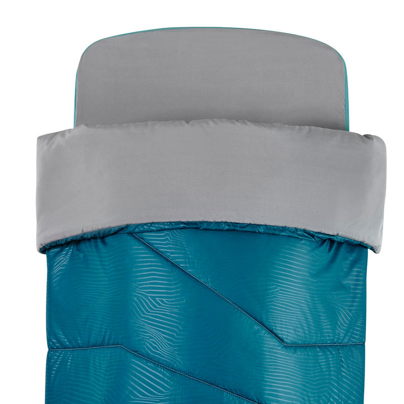 2 IN 1 SLEEPING BAG SLEEPIN BED MH500 15°C L BLUE Decathlon