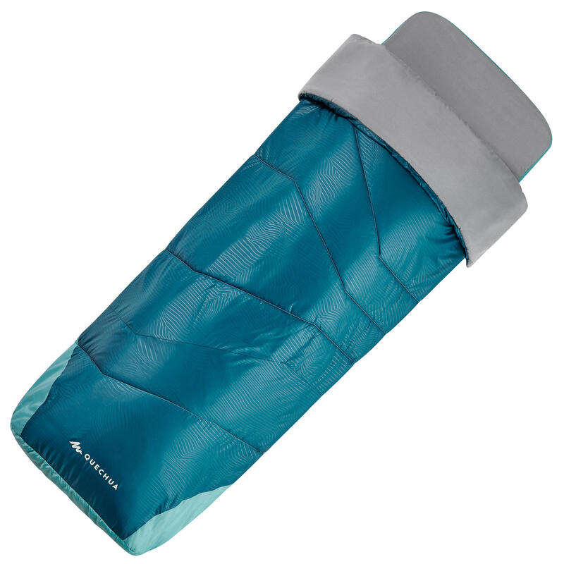 SAC DE COUCHAGE 2 EN 1 - SLEEPIN BED MH500 15°C L BLEU