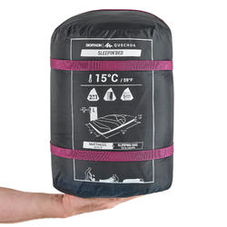 Sleepin Bed Mh500 Sac De Couchage Et Matelas 2 En 1 15 C L Quechua Decathlon