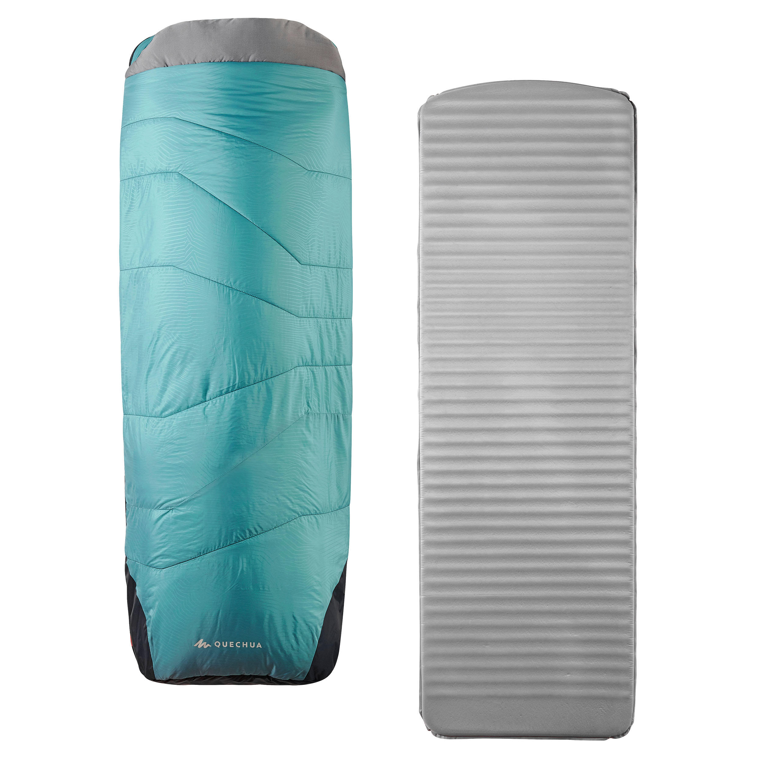 Tweedehands - 2-IN-1 SLAAPZAK VOOR KAMPEREN SLEEPIN BED MH500 5°C L 4/12