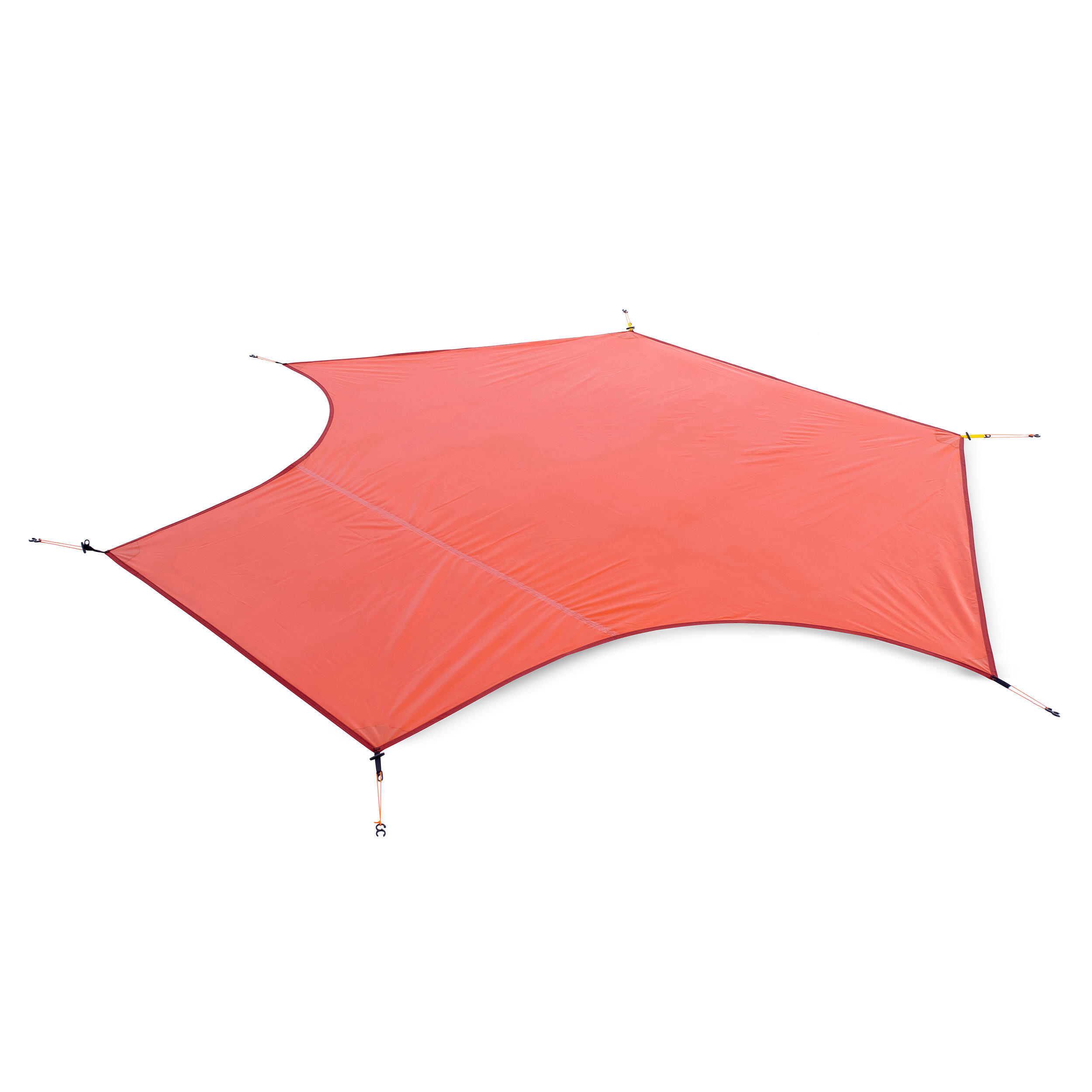 Ultralight Tent Groundsheet for 2 People - Orange 1/3