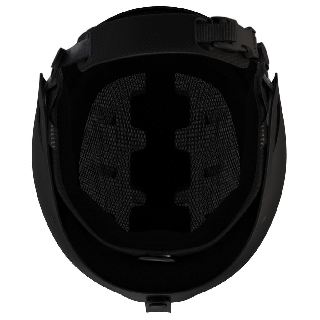 Adult rigid ear-piece ski helmet - HRC 500 - black