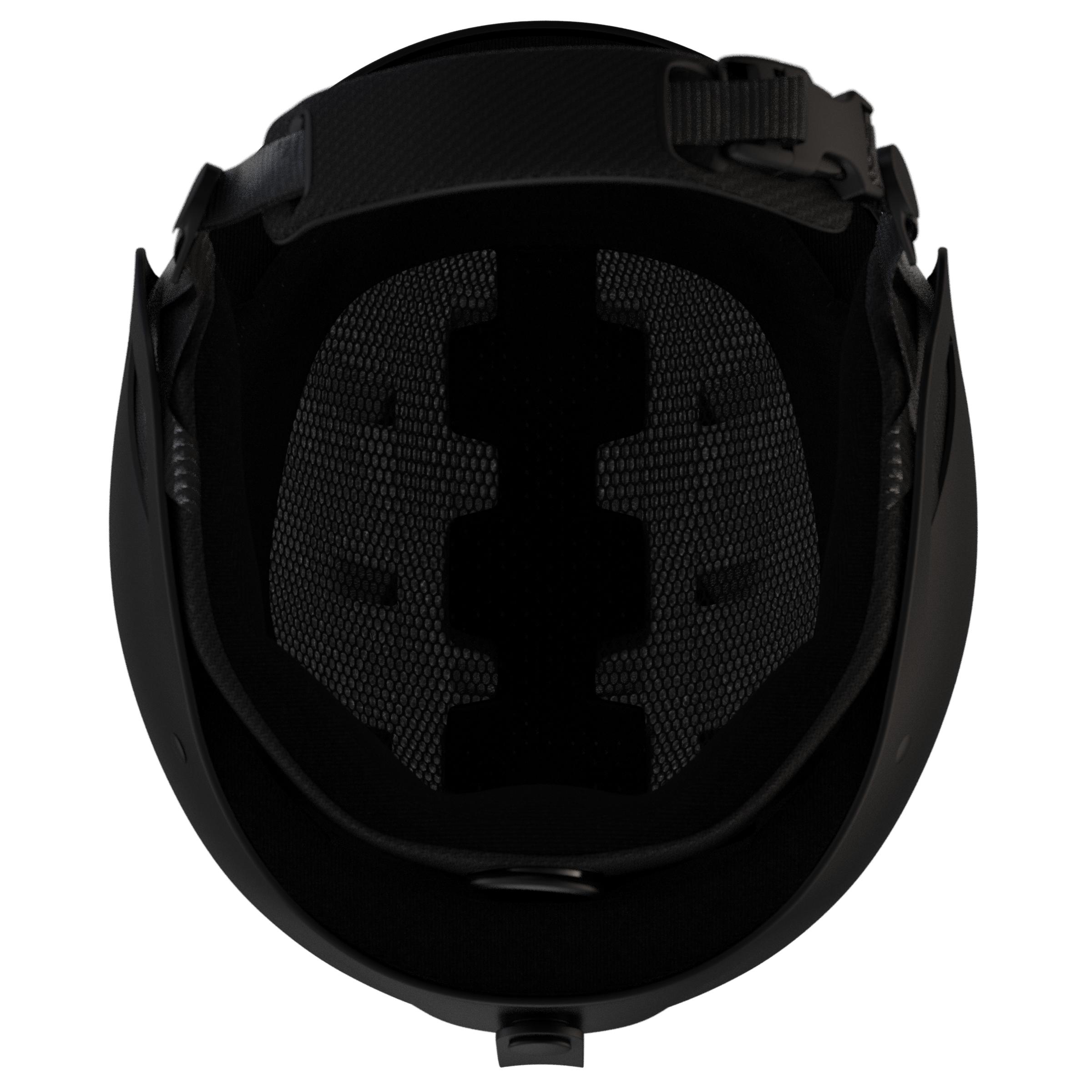 WEDZE Adult rigid ear-piece ski helmet - HRC 500 - black