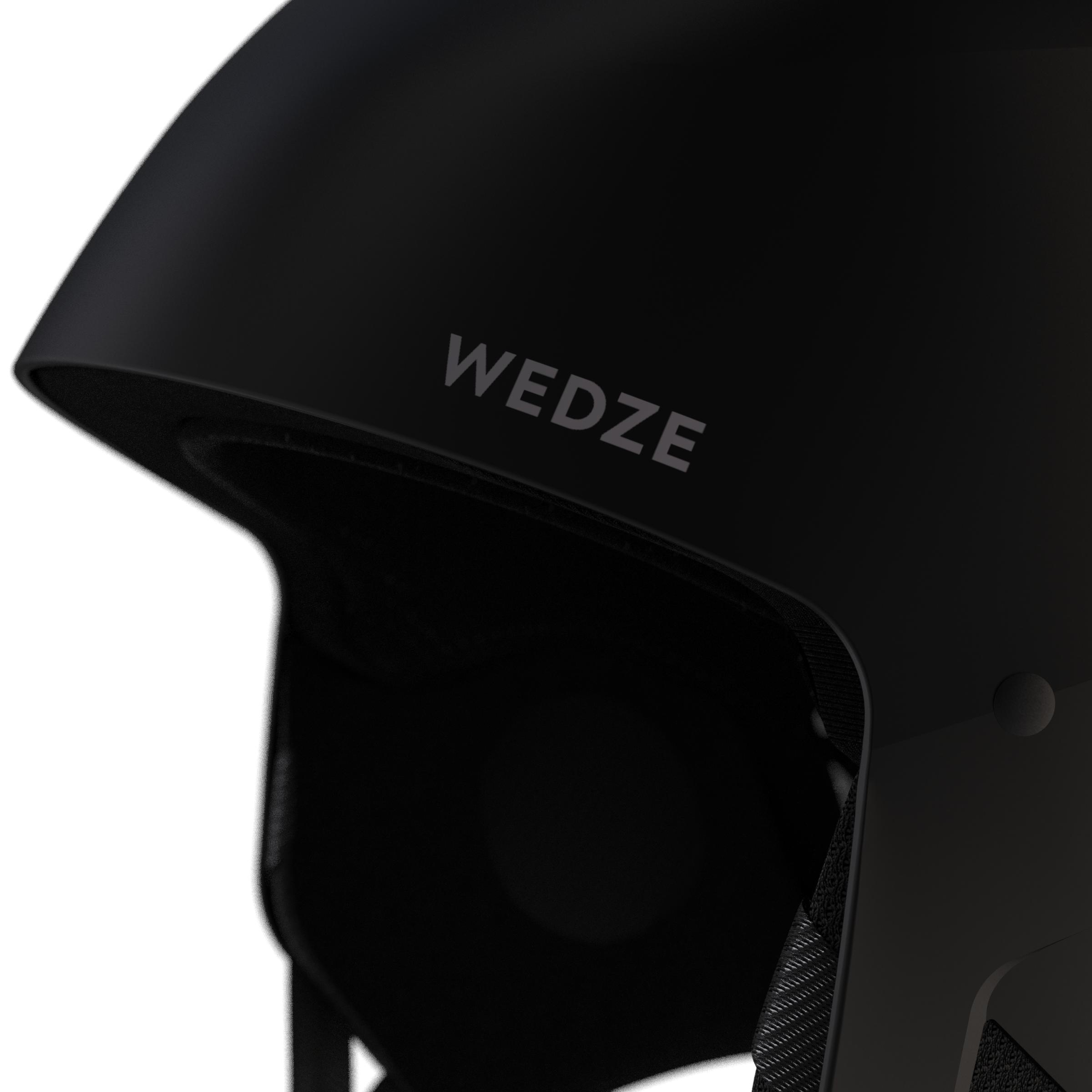 Adult rigid ear-piece ski helmet - HRC 500 - black 6/10