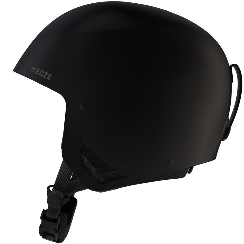 Capacete de ski orelhas rígidas adulto - HRC 500 preto