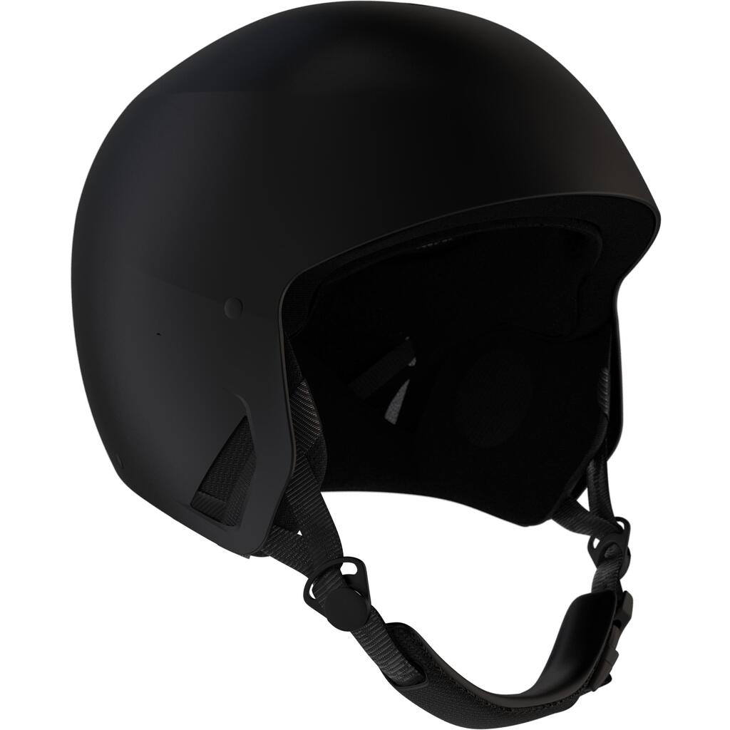 Adult rigid ear-piece ski helmet - HRC 500 - black