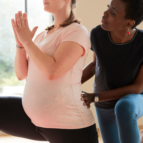 organik pamuk yoga pembe tişört