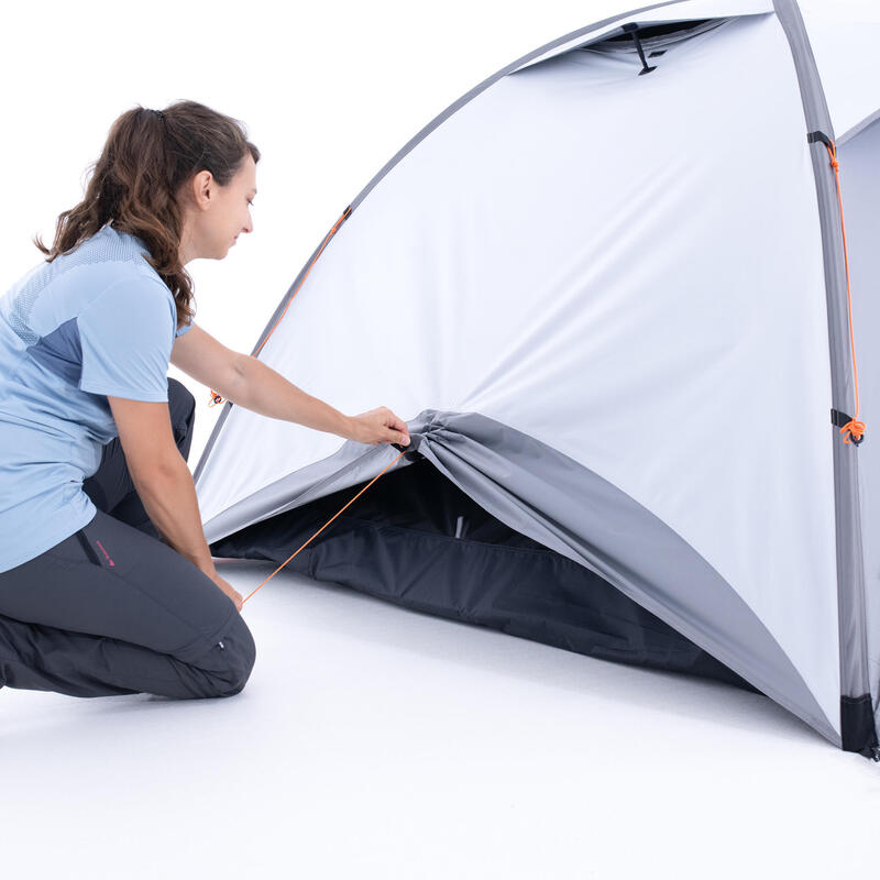 Trekking dome tent - 3-person - MT500 Fresh&Black